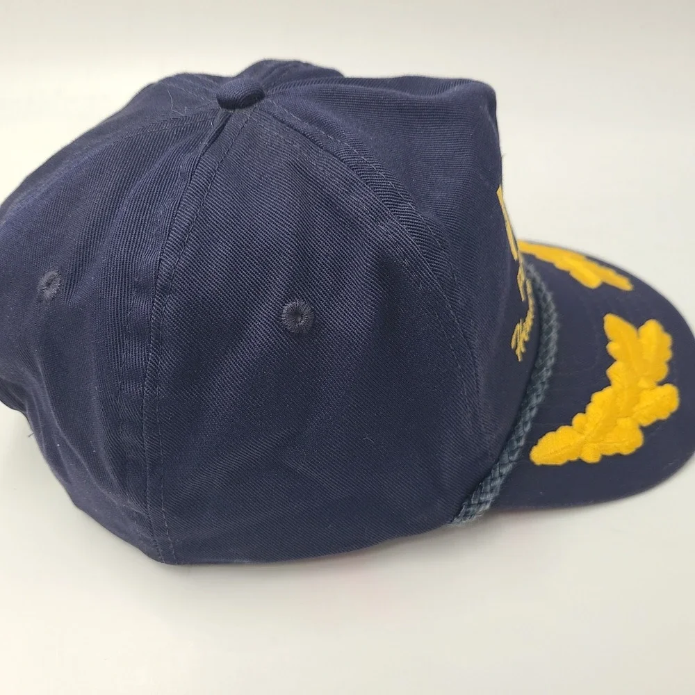 Vintage VFW Hat Snapback‎ Blue Rope Post 9851 Scrambled Eggs Hendersonville TN